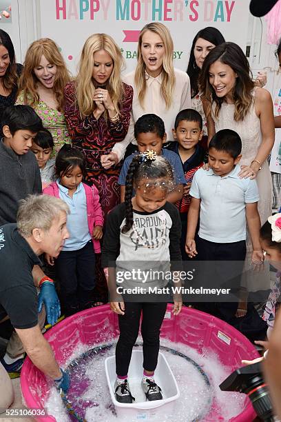 Designer Rachel Zoe , model/co-president of Baby2Baby Kelly Sawyer Patricof , and co-president of Baby2Baby Norah Weinstein interact with guest...