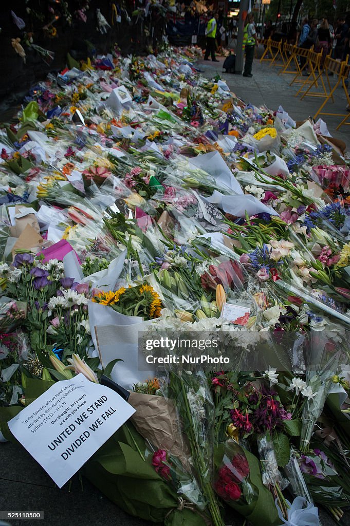 Sydney Pays Respect To Victims After 16 Hour Siege