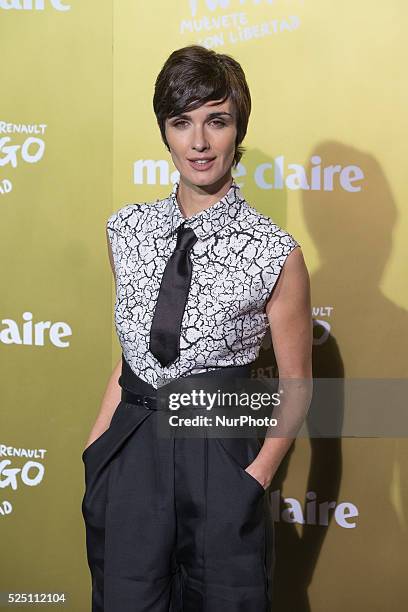 Spanish actress Paz Vega attends the Marie Claire Prix de la Moda 2015 at the Callao cinema on November 19, 2015 in Madrid, Spain