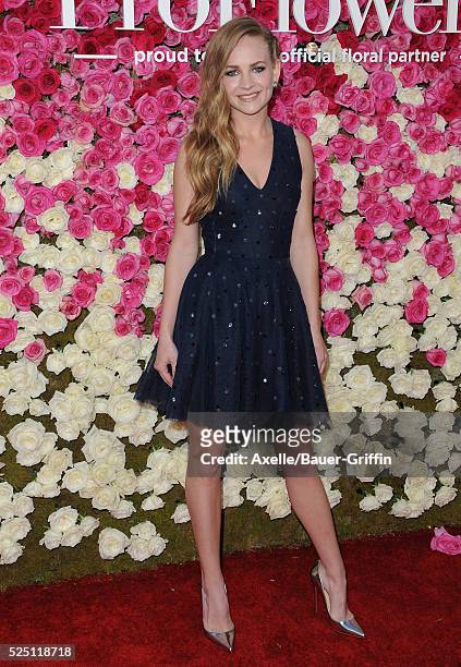Actress Britt Robertson arrives at the Open Roads World Premiere Of 'Mother's Day' at TCL Chinese Theatre IMAX on April 13, 2016 in Hollywood,...