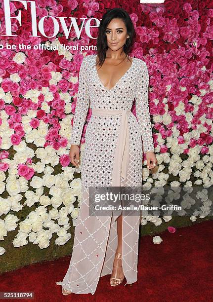 Actress Shay Mitchell arrives at the Open Roads World Premiere Of 'Mother's Day' at TCL Chinese Theatre IMAX on April 13, 2016 in Hollywood,...