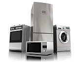 Home appliances. Set of household kitchen technics