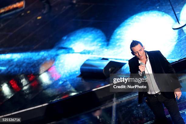 The Moda' in Sanremo during day 3 of the Sanremo Italian Music Festival, on February 14, 2013. Photo: Manuel Romano/NurPhoto