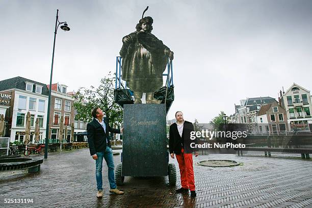 Concept for a statue of the 17th century painter Rembrandt van Rijn is presented on Wednesday July 15, 2015. The concept has been created by Jeroen...