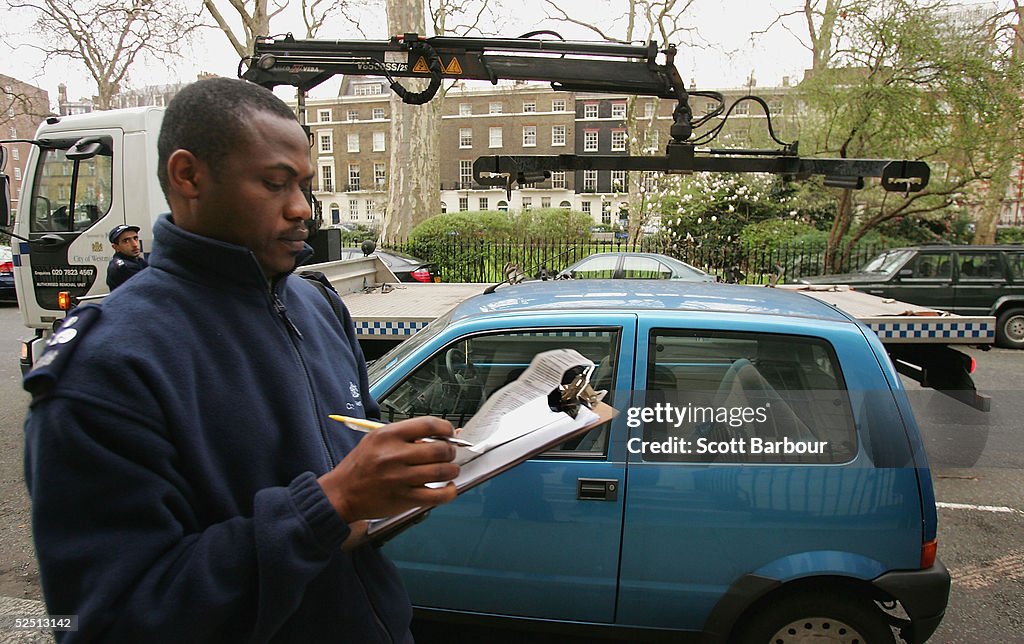 Authorised Removal Unit Removes Illegally Parked Car