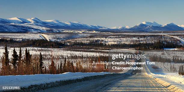 Dalton Highway In Winter, Stock-Foto