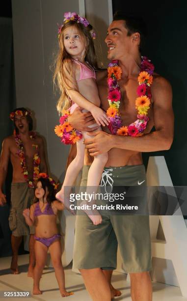 Models present the new collection 2005/2006 from the swimwear brand Seafolly Australia at the Australian Technology Park March 31, 2005 in Sydney,...