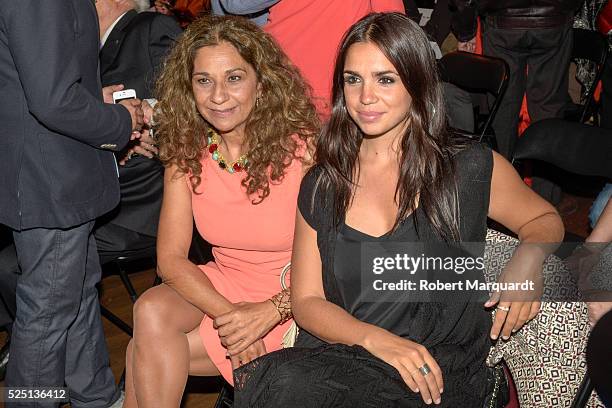 Lolita Flores and Elena Furiase attend the 'Alegria De Vivir' awards on April 27, 2016 in Barcelona, Spain.