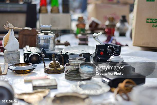 Various stuff for selling at open market, GujariBazaar in Ahmedabad. GujariBazaar is 600 years old market of fun collection of old furniture,...