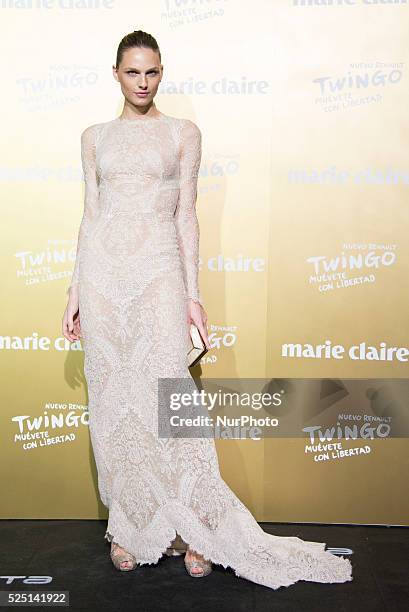 Model Andreja Pejic attends the Marie Claire Prix de la Moda 2015 at the Callao cinema on November 19, 2015 in Madrid, Spain