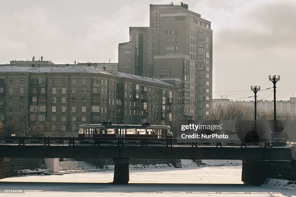 Winter cold in Kharkiv, Ukraine