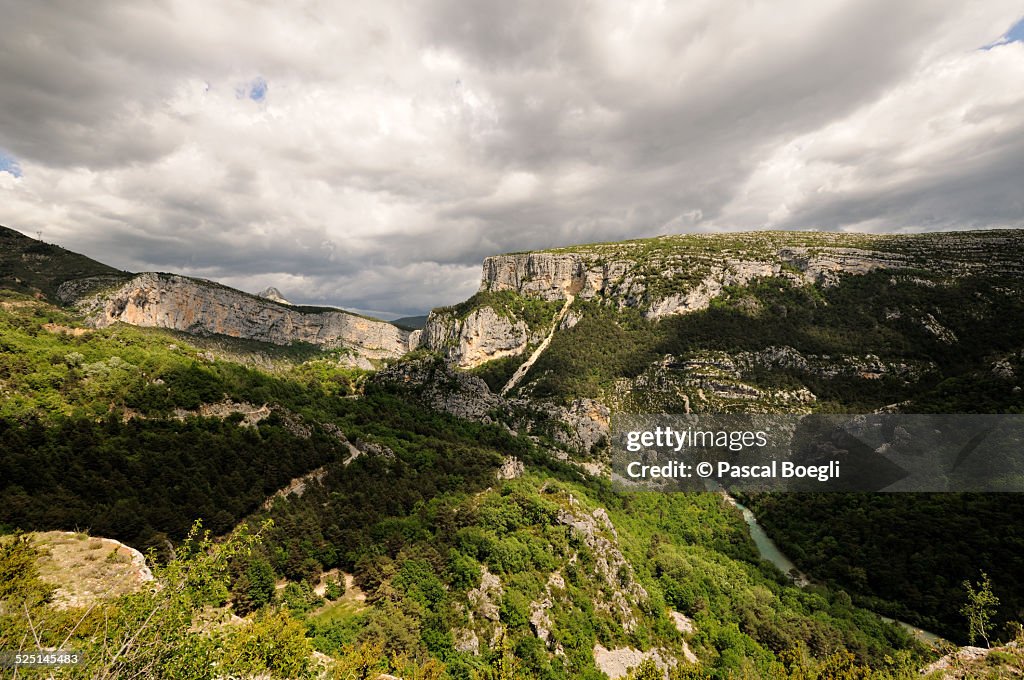 Heavy sky - Verdon Gorge