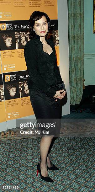 Actress Kristin Scott Thomas attends a photocall launching the third annual "Renault French Film Season", supporting French cinema in the UK, at the...