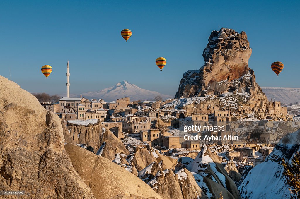Hot air ballooning in Cappadocia,Nevsehir,Turkey