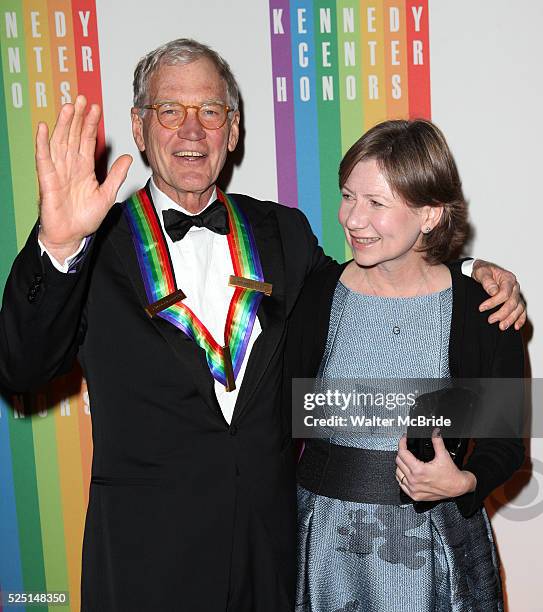 David Letterman & Regina Lasko attending the 35th Kennedy Center Honors at Kennedy Center in Washington, D.C. On December 2, 2012