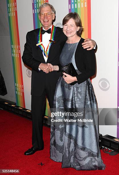 David Letterman & Regina Lasko attending the 35th Kennedy Center Honors at Kennedy Center in Washington, D.C. On December 2, 2012