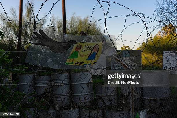 Nicosia, Europe's city the last capital divided between Greece and Turkey. The picture taken on 18th November 2014, inside the forbidden buffer zone,...