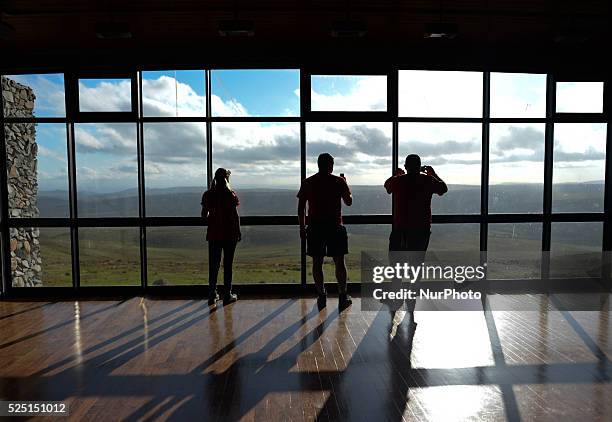 Group of visiters during Mandela's Museum tour in Qunu, Mandela's homeland of Mthatha, Eastern Cape, South Africa.