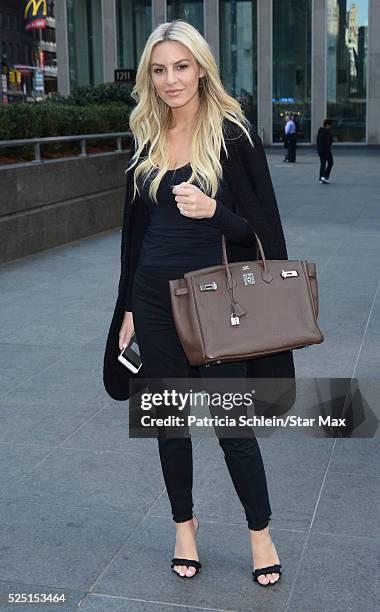 Morgan Stewart is seen on April 27, 2016 in New York City.