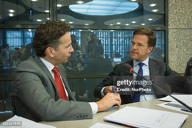 Members of parliament, minister of finance and Eurogroup president Jeroen Dijssebloem and prime minister Mark Rutte took part in a debate on Thursday...