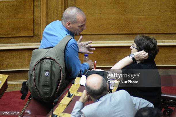 The Hellenic Parliament deciding the prior actions in form of one law for the negotiation and conclusion of an agreement with the European Support...