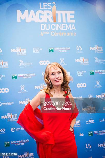 The actress Marianne Basler at the 4th Ceremony of the Magritte celebrating the best of the belgian movie industry.