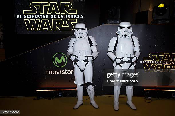 The Forc�� Awakens' at Callao cinema on December 16, 2015 in Madrid, Spain.