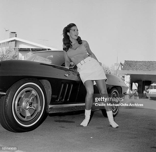 Actress Edy Williams poses at home in Los Angeles,CA.