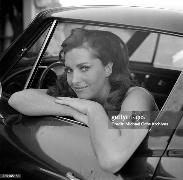 Actress Edy Williams poses at home in Los Angeles,CA.