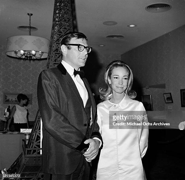 Actor Adam West with Julie Brand attends an event in Los Angeles,CA.