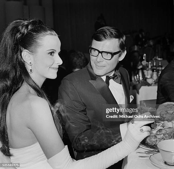Actor Adam West with date attends an event in Los Angeles,CA.