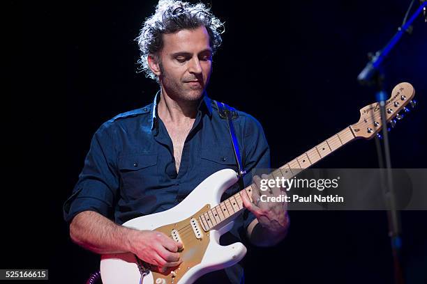 Musician Dweezil Zappa performs at the Chicago Theater , Chicago, Illinois, March 14, 2014.