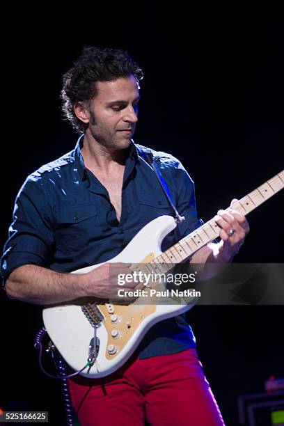 Musician Dweezil Zappa performs at the Chicago Theater , Chicago, Illinois, March 14, 2014.