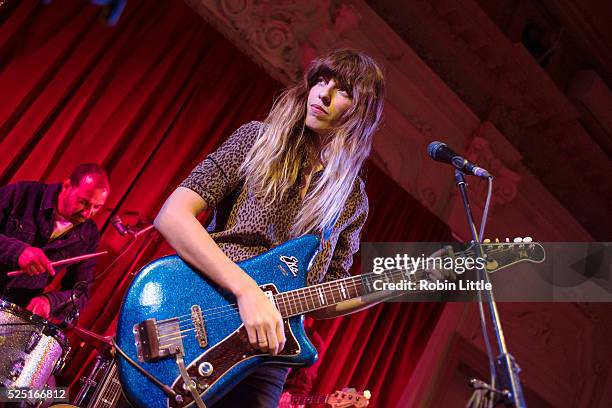 Lou Doillon performs at Bush Hall on April 27, 2016 in London, England.