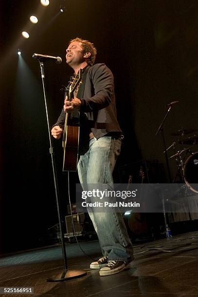 Musician Chris Tomlin performs at Assembly Hall, Champaign, Illinois, December 2, 2004.