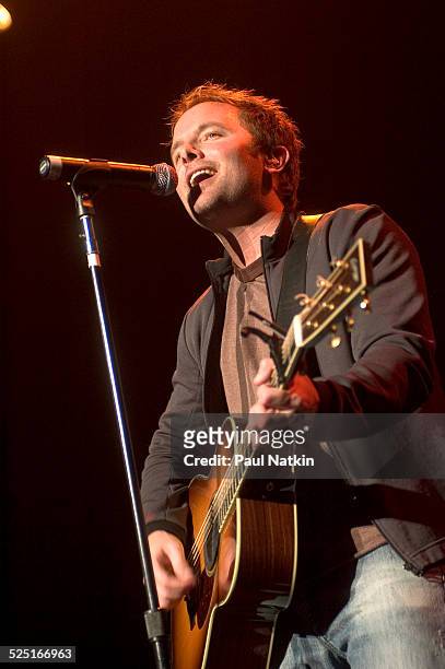 Musician Chris Tomlin performs at Assembly Hall, Champaign, Illinois, December 2, 2004.