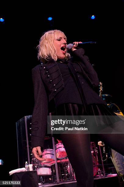 Musician Ashlee Simpson performs at the Genessee Theater, Waukegan, Illinois, December 15, 2005.