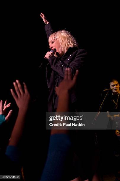 Musician Ashlee Simpson performs at the Genessee Theater, Waukegan, Illinois, December 15, 2005.