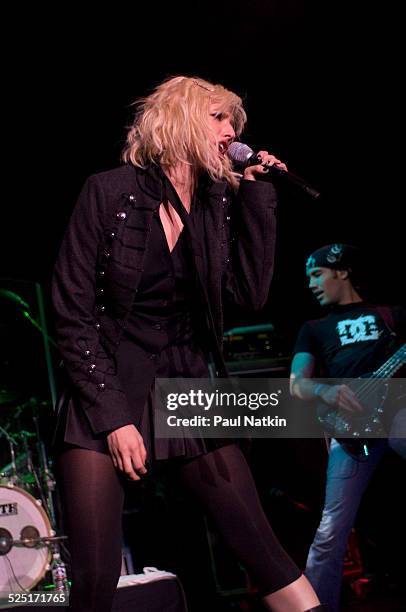 Musician Ashlee Simpson performs at the Genessee Theater, Waukegan, Illinois, December 15, 2005.