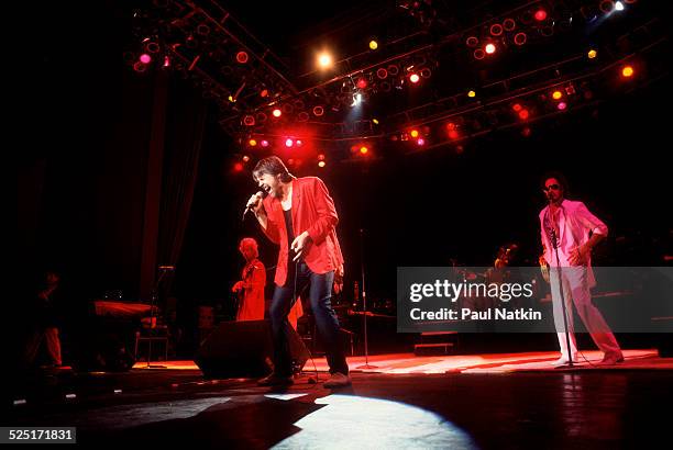 Musician Bob Seger performs at the Pine Knob Music Theater, Clarkson, Michigan, August 26, 1986.