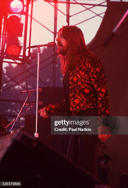 Musician Bob Seger performs, Michigan, July 2, 1977.