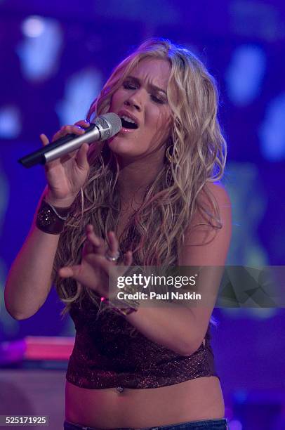 Musician Joss Stone as she performs during a Soundstage concert for WTTW television, Chicago, Illinois, August 24, 2005.