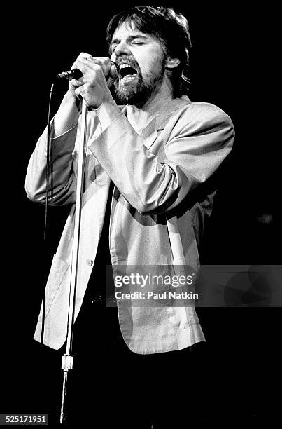 Musician Bob Seger performs at the Pine Knob Music Theater, Clarkson, Michigan, August 26, 1986.