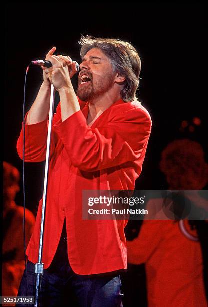 Musician Bob Seger performs at the Pine Knob Music Theater, Clarkson, Michigan, August 26, 1986.