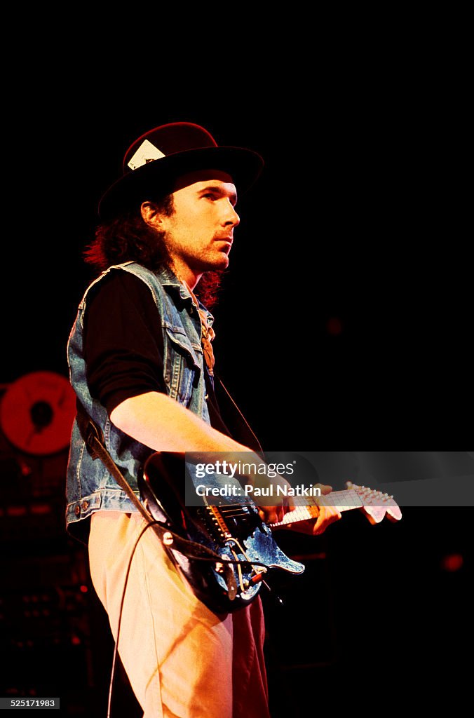 Edge Singer Musician Edge , of U2, performs on stage during a concert at the ...