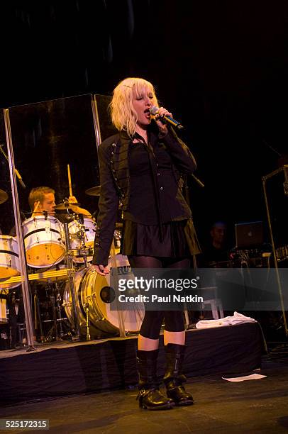 Musician Ashlee Simpson performs at the Genessee Theater, Waukegan, Illinois, December 15, 2005.