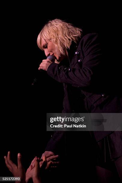 Musician Ashlee Simpson performs at the Genessee Theater, Waukegan, Illinois, December 15, 2005.