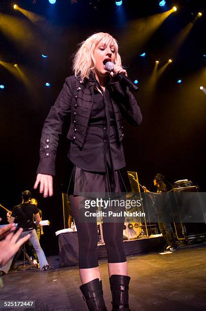 Musician Ashlee Simpson performs at the Genessee Theater, Waukegan, Illinois, December 15, 2005.