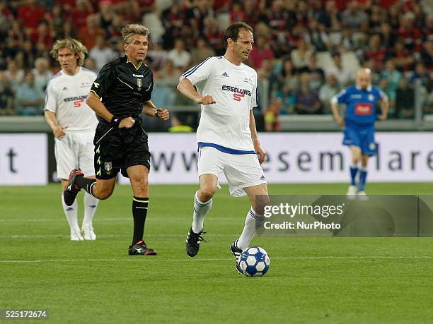 Massimiliano Allegri during the Partita del Cuore match between Nazionale Cantanti and Campioni per la Ricerca at the Juventus Stadium of Turin on...