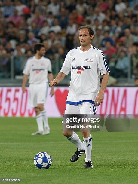 Massimiliano Ellegri during the Partita del Cuore match between Nazionale Cantanti and Campioni per la Ricerca at the Juventus Stadium of Turin on...